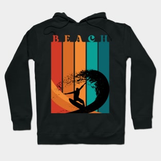 Beach. It's Always Summertime, Somewhere. Fun Time. Fun Summer, Beach, Sand, Surf Design. Hoodie